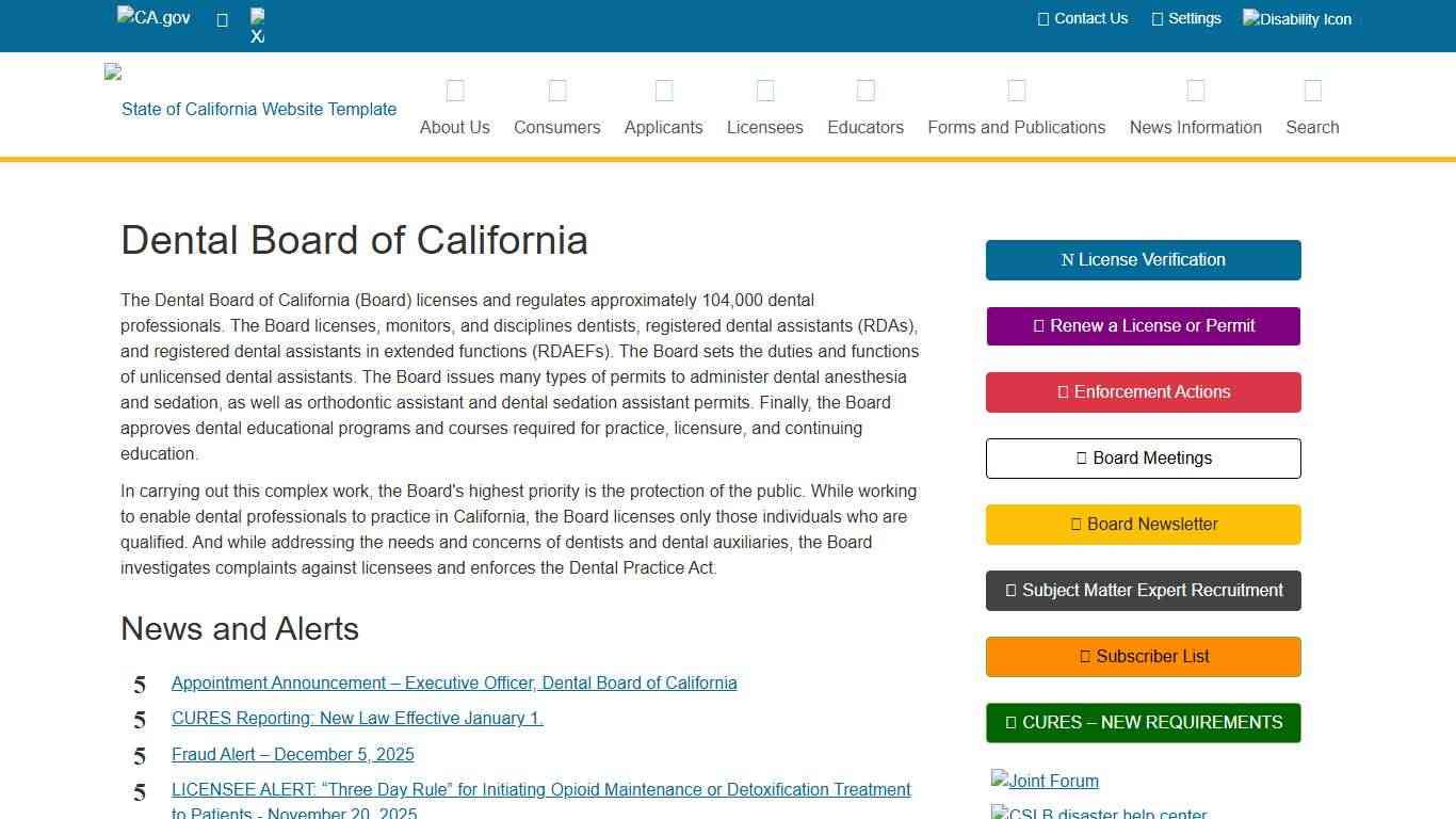 Dental Board of California